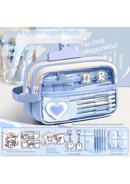 Yeni Büyük Kapasiteli Şeffaf Basit Kırtasiye Çanta Seti (Yurt Dışından) fiyatları