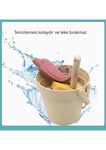 Plajda Ebeveyn-Çocuk Etkileşimi, Suda Oynama ve Kumu Kazma Için Silikon Plaj Kovası Oyuncağı (Yurt Dışından) modelleri
