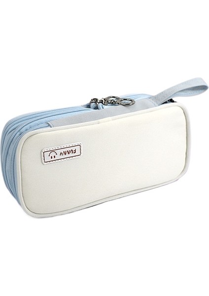 Taşınabilir Büyük Kapasiteli Üç Katmanlı Kırtasiye Kutusu Kalem Çantası (Yurt Dışından)