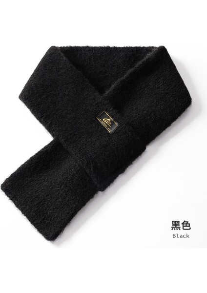 Kış Önlüğü Erkek Için Uygun Örgü Yün Peluş Atkı (Yurt Dışından)