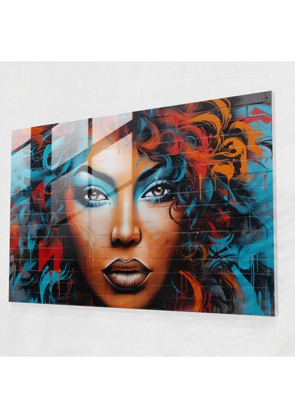 Graffiti Cam Tablo - Şehir Sokak Sanatı Isyanı - Graffiti Ruh Asi Sprey Boyalı