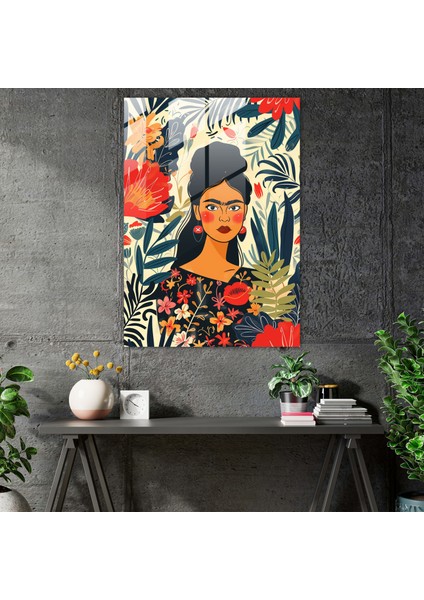 Frida Kahlo Stil Cam Duvar Sanatı - Frida Kahlo Eserleri Cam Duvar Sanatı Frida Kahlo Tarzı Ev Dekorasyonu fiyatları