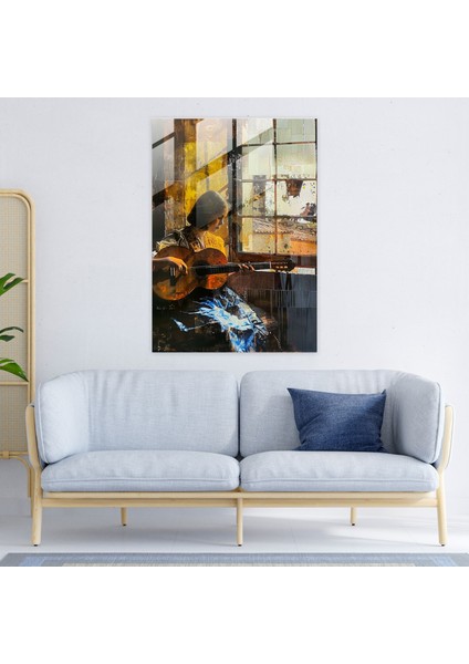 Johannes Vermeer Modern Sanat - Gitar Çalan Kadın - Kanvas Tablo fiyatları