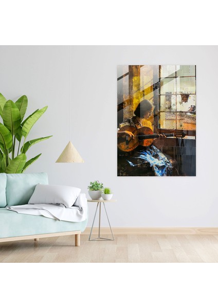 Johannes Vermeer Modern Sanat - Gitar Çalan Kadın - Kanvas Tablo modelleri
