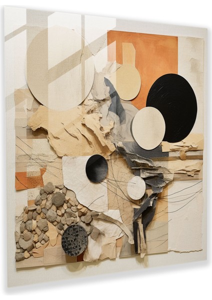 Doğal Renkli Cam Tablo Baskı - Doğal Renk Karışımı Duvar Dekorasyonu Benzersizlik