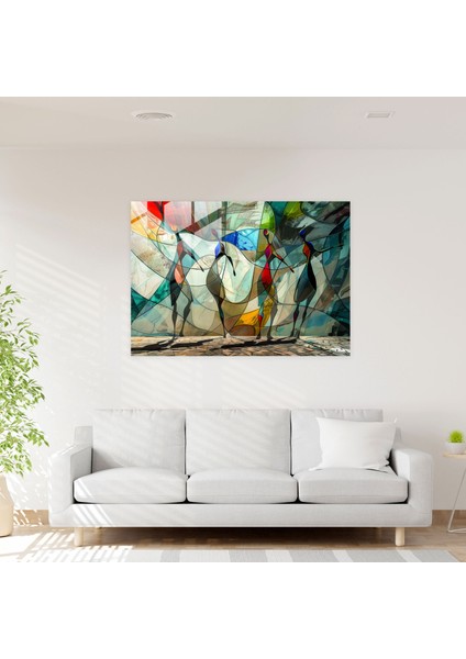 Sürükleyici Salvador Dali Cam Tablo Sanatı - Modern Sanat Ev Dekorasyonu modelleri