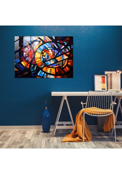 Cami Desenli Geometrik Cam Tablo Sanatı fiyatları