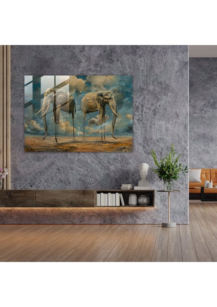 Rüya Gibi Fil Cam Tablo Sanatı - Salvador Dali Cam Tablo Rüya Gibi Duvar Dekorasyonu fiyatları