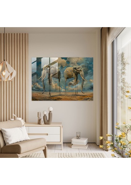Rüya Gibi Fil Cam Tablo Sanatı - Salvador Dali Cam Tablo Rüya Gibi Duvar Dekorasyonu modelleri