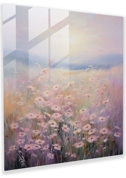 Pastel Rüyalar Cam Tablo - Pastel Renkler Doğa Severler Modern Sanat Yumuşak Pastel Resim