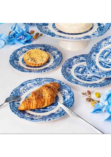 Vintage Blue 8 Parça Sunum Seti fiyatları