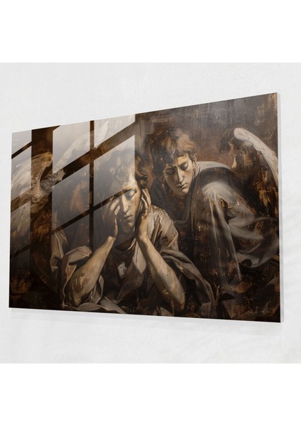 Caravaggio Tarzı Ev Dekorasyonu - Caravaggio Cam Tablo Duvar Dekorasyonu