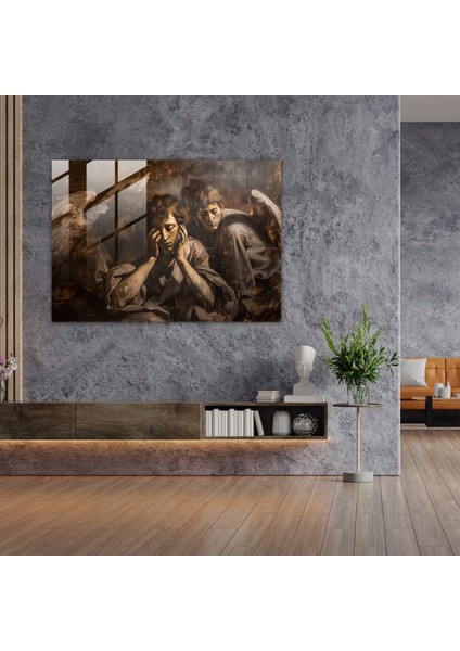 Caravaggio Tarzı Ev Dekorasyonu - Caravaggio Cam Tablo Duvar Dekorasyonu fiyatları