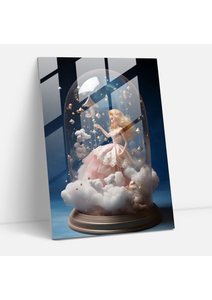 Rüya Gibi Barbie Cam Tablo - Barbie Modern Sanat Rüya Yıldızlar