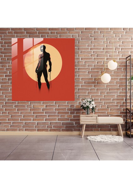 Minimalist Spider Man Cam Tablosu - Spider Man Modern Sanat Ev Dekorasyonu Cam Sanatı modelleri