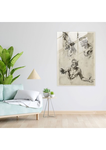 Gestural Poses Cam Tablo - Maniyerizm Cam Sanat fiyatları