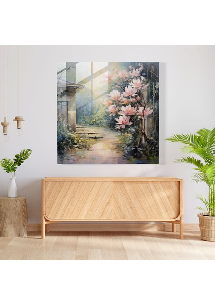 Magnolia Cam Tablo - Rüya Bahçesi - Ev Dekorasyonu Için Eşsiz Atmosfer fiyatları