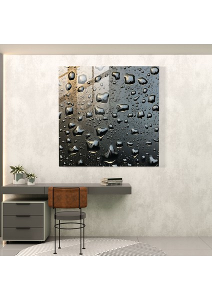 Pencere Yağmur Damlaları Cam Tablo - Yağmur Ev Dekorasyonu Duvar Dekorasyonu Fotoğrafçılık fiyatları