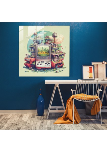 Retro Arcade Oyun Cam Tablo - Ev Dekorasyonu Duvar Dekorasyonu fiyatları