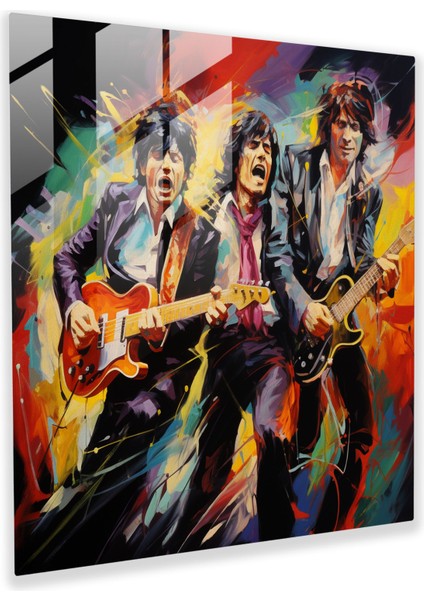 Rolling Stones Cam Tablo - Modern Sanat Duvar Sanatı