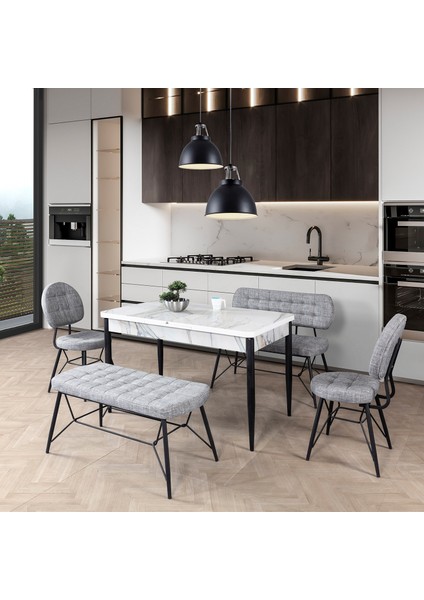 Peru Mutfak Masa Bench Takımı