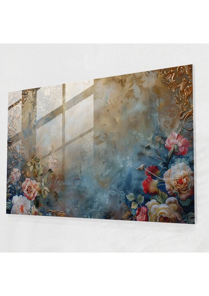 Rokoko Tarzı Resim Duvar Dekorasyonu - Rokoko Tarzı Resim Cam Tablo Ev Dekorasyonu Duvar Dekorasyonu