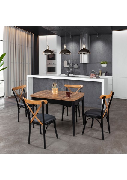 Boromir 4 Sandalyeli Mutfak Masa Takımı