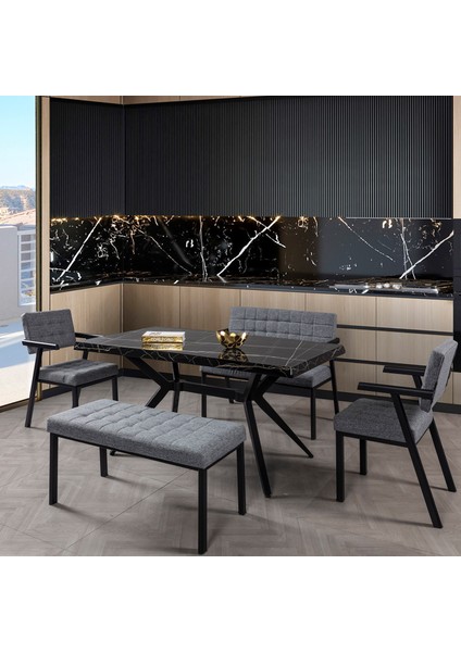 Lyon Mutfak Masa Bench Takımı