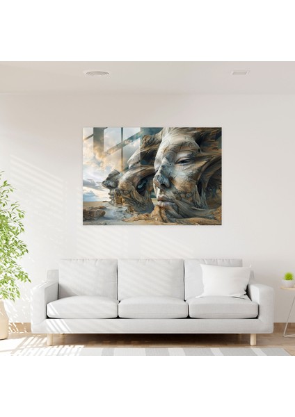 Salvador Dali Cam Tablosu - Bozulmuş Yüzler - Salvador Dali Cam Sanatı Bozulmuş Soyut fiyatları