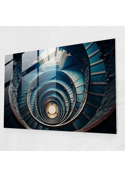 Hipnoz Cam Tablo Sanatı - Bilinçaltı Spiral - Hipnoz Bilinçaltı Zihin Büyüleyici Cam Tablo