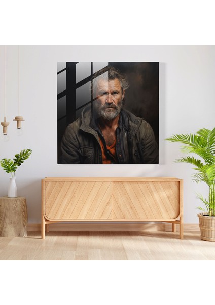 Gerçekçi Portre Cam Tablo - Portre Gerçekçi Yağlı Boya Tablo Cam Duvar Sanatı Cam Sanatı fiyatları