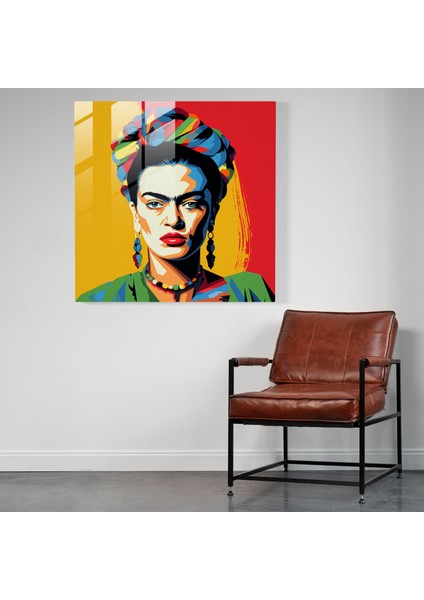 Güç ve Dayanıklılık Cam Tablo - Frida Kahlo Anması - Frida Kahlo Duvar Dekorasyonu Güç Frida Kahlo modelleri