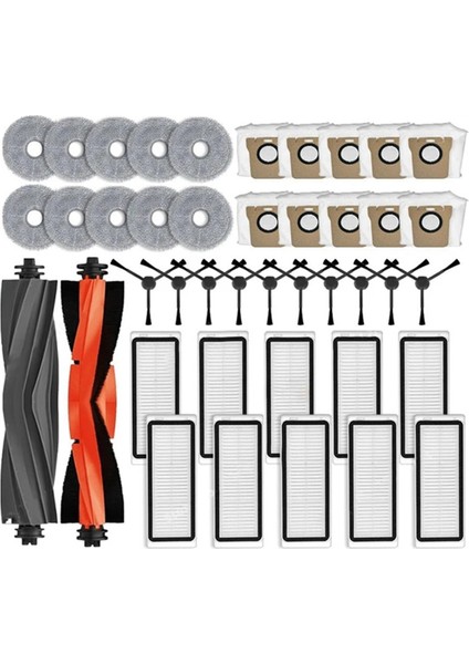 Dreame Bot L20 Ultra / L20 Ultra Için Komple Yedek Parça Aksesuarları, Silindir Yan Fırça, Filtre, Paspas Pedi, Toz Torbası (Yurt Dışından)