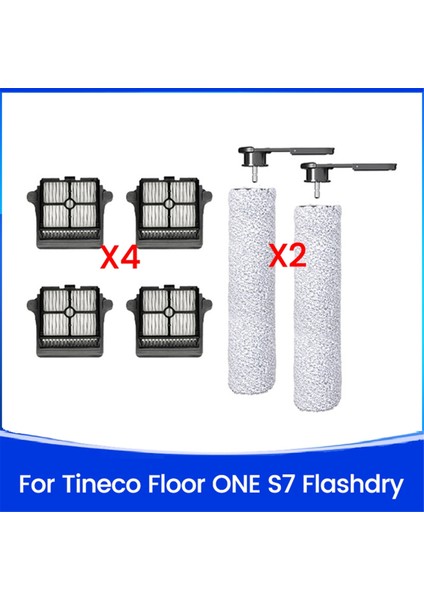 Tineco Floor One S7 Flashdry Islak Kuru Elektrikli Süpürge Aksesuarları Silindir Fırça Hepa Filtresi Için 6 Adet Yedek Parça (Yurt Dışından)