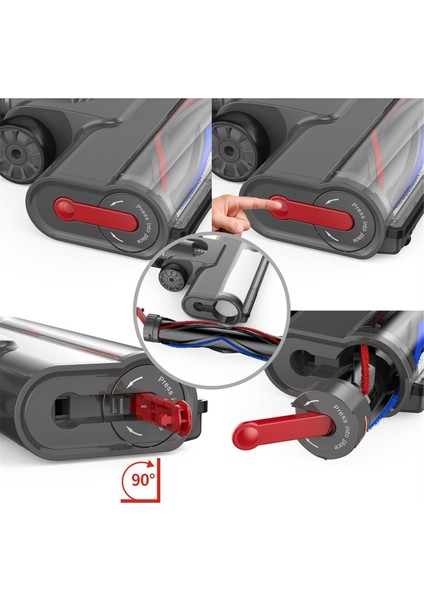 Dyson V7 V8 V10 V11 V15 Için, LED Işıklı Silindir Fırça Güç Başlığı Değişimi, Motorhead Sert Zemin Ek Parçaları (Yurt Dışından) fiyatları