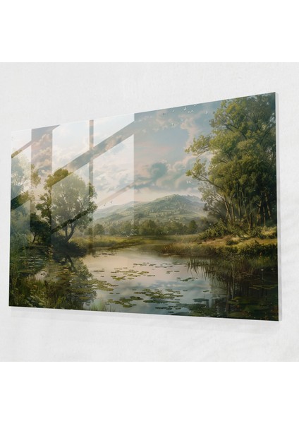 Pre-Raphaelite Brotherhood Cam Tablo Duvar Dekorasyonu - Cam Sanat Ev Dekorasyonu