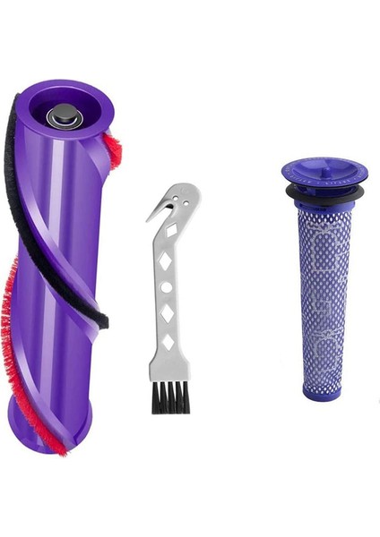 Yedek Parçalar Ana Fırça Hepa Filtresi Dyson V7 Elektrikli Süpürge Aksesuarları Silindir Fırçası ile Uyumlu (Yurt Dışından)