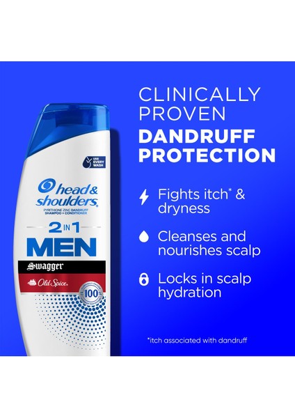 Head & Shoulders Men Old Spice Swagger 2’si 1 Arada Şampuan ve Saç Saç Kremi 370ML fiyatları