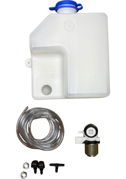 Universal Cam Su Fıskiye Motoru Hortum Takımı ve Deposu 12V Araçlara Uyumlu fiyatları