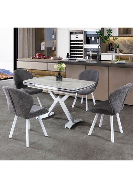 Tokyo 4 Sandalyeli Mutfak Masa Takımı
