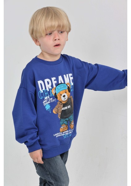 Erkek Çocuk Dreamer Ayı Baskılı Sweatshirt fiyatları