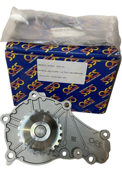 Ford Fiesta 1.4tdcı 02-17 Devirdaim Su Pompası | Oes 2S6Q 8591 Ba