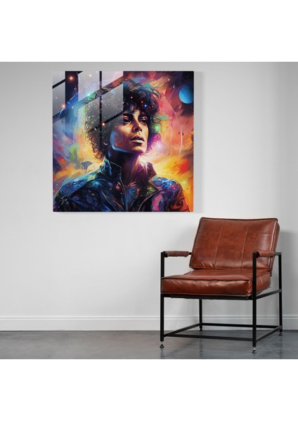 Michael Jackson Galaksi Cam Tablo - Ev Dekorasyonu Dijital Boyama modelleri