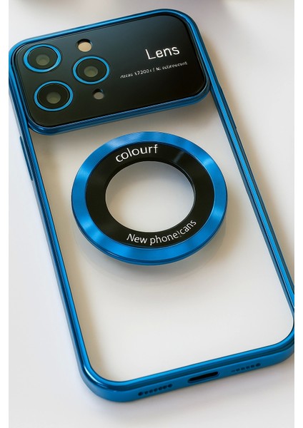 Iphone 14 Pro Max Kılıf Kamera Korumalı Magsafe Colourl Mavi