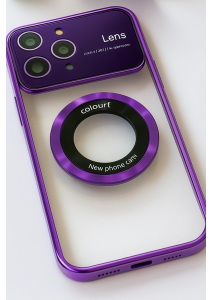 Iphone 14 Pro Max Kılıf Kamera Korumalı Magsafe Colourl Mor