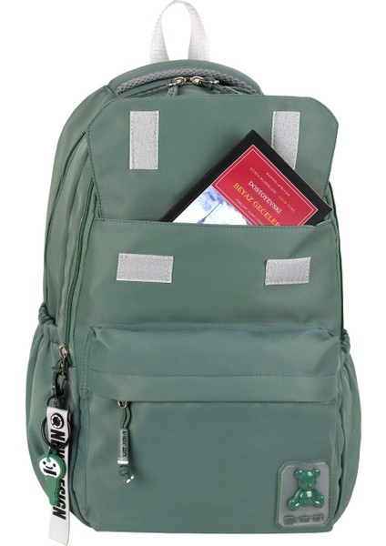 Su Itici Terletmez Kumaş Lise ve Ortaokul Unisex Sırt Çantası Günlük Çanta Özel Kumaş Cepli Desenli indirimleri