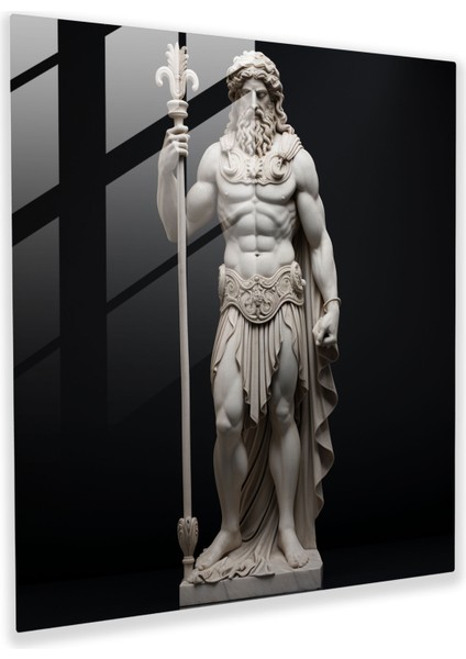 Mermer Cam Sanatı - Yunan Tanrı Heykeli - Modern Sanat Ev Dekorasyonu
