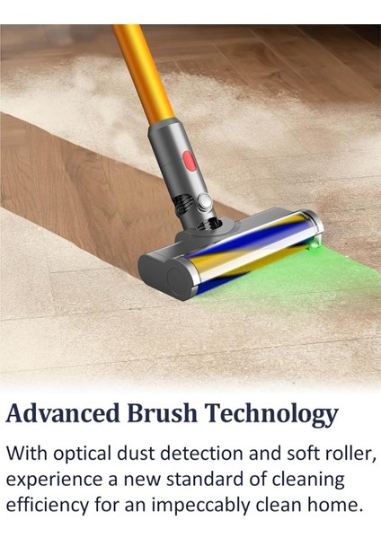 V7 V8 V10 V11 V15 Elektrikli Zemin Fırçası Başlığı Yeşil LED Işıklı Vakum Bağlantı Silindiri (Yurt Dışından) fiyatları