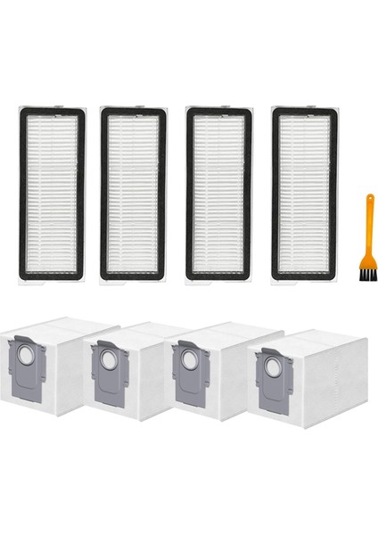 Qrevo Curv, S, Pro, Maxv Robot Süpürge Ataşmanları Hepa Filtre Toz Torbaları Için Yedek Parçalar (Yurt Dışından)