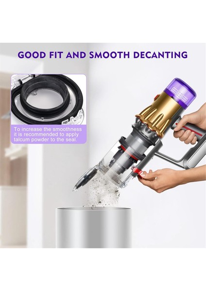 V10 Slim V12 Dijital Elektrikli Süpürge Aksesuarları Toz Kovası Toplayıcısı Için Yedek Toz Haznesi ve Filtre (Yurt Dışından) indirimleri